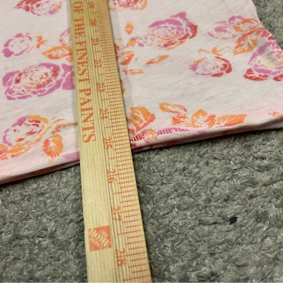 Free People Blush Combo Tourist Tee Shirt Floral Pink New with Tags NWT Top - Picture 5 of 10